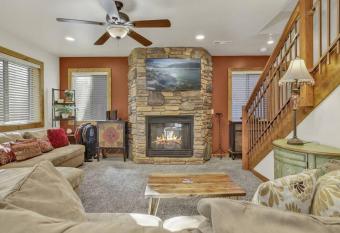 Knotty Pines Log Cabin~ Hot Tub~ Central Location~ has rooms with a private hot tub