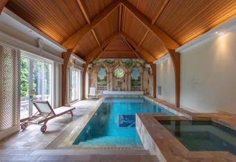 Luxury retreat with extensive leisure facilities has rooms with a private hot tub