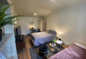 Charmant Studio avec son jardin priv   aux portes de Paris has Balcony rooms