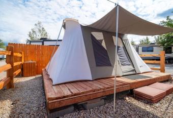 Moab RV Resort Glamping Setup Tent OK-T3 allows 18 year olds to book a room