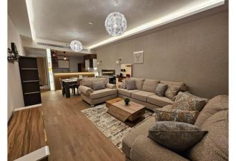 deluxe apartment in marakez has rooms with a private hot tub