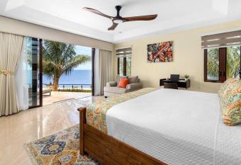 Oceanfront Luxe Villa In St Mary Fully Staffed has Balcony rooms