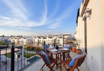 Exclusive penthouse with jacuzzi, rooftop has rooms with a private hot tub