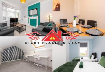 Spacious Darlington 3BR Home near City Centre with Garden and Parking - sleeps 6 allows 18 year olds to book a room