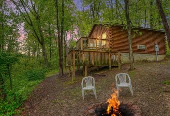 Blue Rose Cabins - Pine Ridge Cabin has rooms with a private hot tub