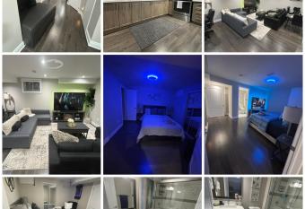 LUXURY HIGH-END PRIVATE SIDE ENTRANCE 2 BEDROOM APARTMENT, 2 BATHROOMS, 2 PARKING, FULL KITCHEN, 3 FIREPLACES, 2 SONY 4K SMART TV'S NETFLIX, PREMIUM CABLE, FREE WI-FI, 3 SMARTLOCKS,1 KING & 1 QUEEN SIZE BEDS, YYZ, 401,Erin Mills Parkway Mississauga Road!! allows 18 year olds to book a room