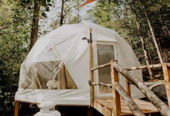 Whispering Waters Dome Getaway has Balcony rooms