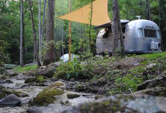 Creekside Airstream Retreat In The Smokies has Balcony rooms