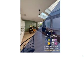 Elegant Duplex with private Terrace in Paris has Balcony rooms