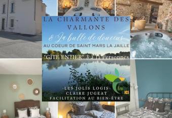 Eco G  te 12 pers La Charmante des Vallons avec SPA has Balcony rooms