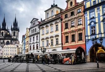 Design Apartment Havelska has rooms with a private hot tub