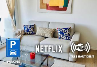 AM3Office apartment Lausanne new, cozy, central, fast Wi-Fi & contactless check-in has Balcony rooms