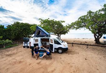 CampCar Maui Jeeps SUVs Hybrid Camper van Rentals with equipment and Travel Advice has Balcony rooms