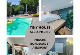 Tiny House avec jardin et acc  s piscine chauff  e allows 18 year olds to book a room