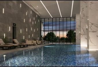 Hotel apartment aeon tower has rooms with a private hot tub