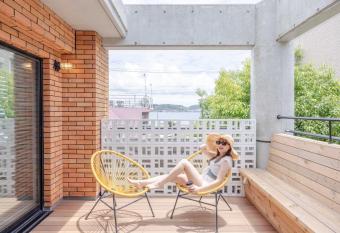 Ocean side shell has rooms with a private hot tub