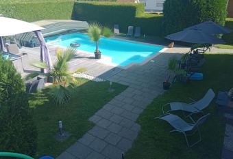 La villa  has Balcony rooms