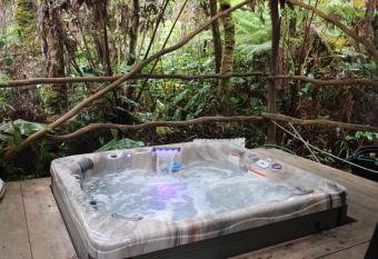 Hale Kumu La au- A a has rooms with a private hot tub