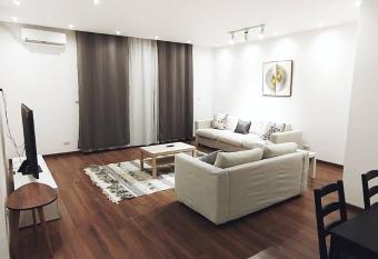 modern 3 bedroom apartment with garden view sodic west courtyard has rooms with a private hot tub