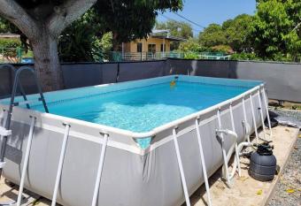 Container 1 with pool, free wifi fully equiped has Balcony rooms