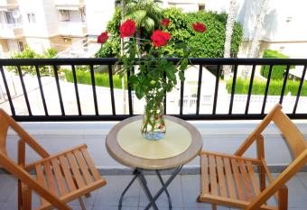 The cozy apartment has Balcony rooms