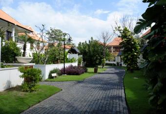 Champa Villa with private pool at Furramar Danang has rooms with a private hot tub