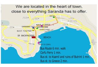 Saranda Backpackers allows 18 year olds to book a room