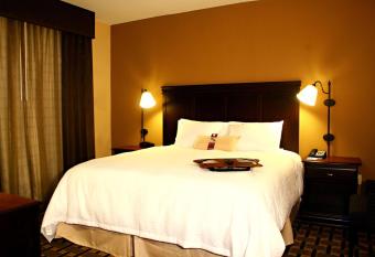 Hampton Inn & Suites Palestine has rooms with a private hot tub