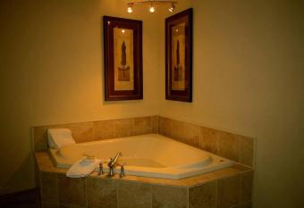 The Upper Pass Lodge has rooms with a private hot tub