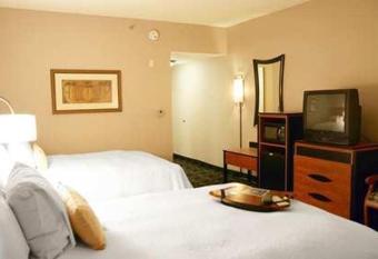 Hampton Inn & Suites Indianapolis-Fishers has rooms with a private hot tub