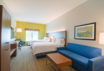 Holiday Inn Express & Suites Tampa -Usf-Busch Gardens By IHG has rooms with a private hot tub