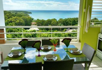 Appartement d une chambre avec vue sur la mer piscine partagee et balcon amenage a Sainte Anne a 1 km de la plage has Balcony rooms