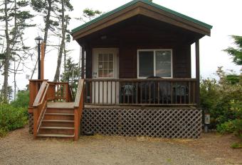 Pio Pico Camping Resort One-Bedroom Cabin 14 has Balcony rooms