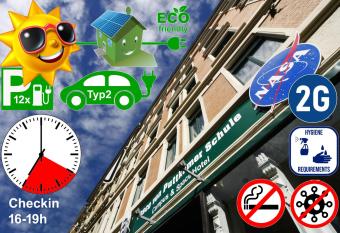 Space Hotel im Campus der JvP Schule allows 18 year olds to book a room