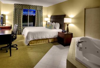 Hilton Garden Inn Richmond Airport has rooms with a private hot tub