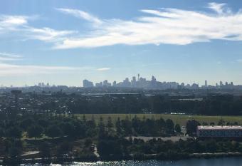 Panoramic views in luxurious brand new apartment has rooms with a private hot tub