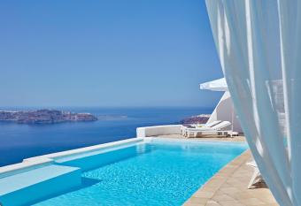 Astra Suites has rooms with a private hot tub