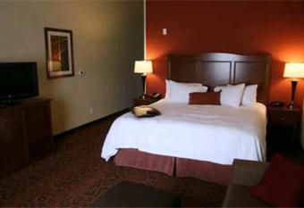 Hampton Inn & Suites Bastrop has rooms with a private hot tub