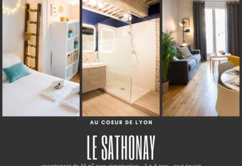 Le Sathonay - Loft Terrasse - Lyon Centre - Majord Home has Balcony rooms