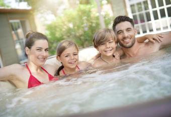 Aberdunant Hall Holiday Park has rooms with a private hot tub