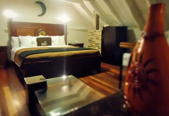 Hotel San Francisco Plaza has rooms with a private hot tub