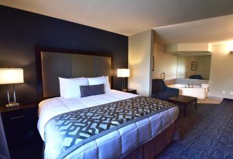 Best Western Plus Flint Airport Inn & Suites has rooms with a private hot tub