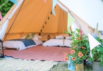 Glamping near Hay Festival allows 18 year olds to book a room
