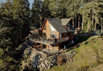 The Cabin: A Sooke Ocean and Mountain View Acreage has Balcony rooms