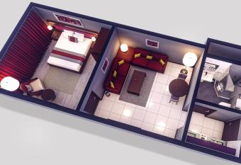 Normas Hotel has rooms with a private hot tub