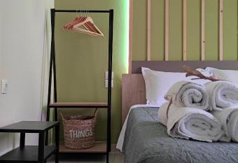 Poseidon Rooms has rooms with a private hot tub