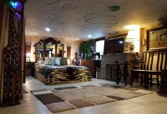 Exotic Large Basement Studio has Balcony rooms