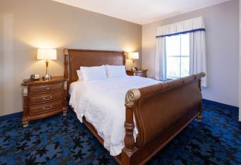 Hampton Inn & Suites Jacksonville Deerwood Park has rooms with a private hot tub