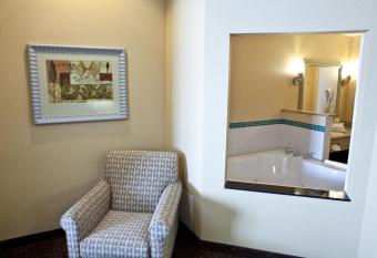 Holiday Inn Express & Suites Lansing-Dimondale has rooms with a private hot tub
