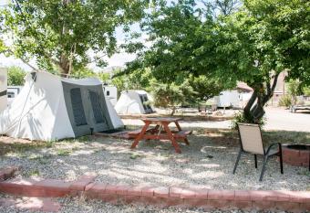 FunStays Glamping Setup Tent in RV Park #2 OK-T2 allows 18 year olds to book a room